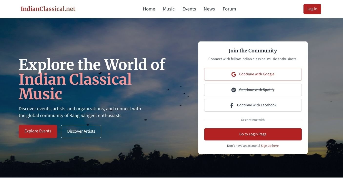 IndianClassical.net-Homepage